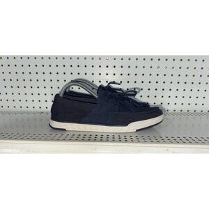 Clarks Cloudsteppers Step Isle Base Mens Canvas Casual Boat Shoes Size 9.5 Blue